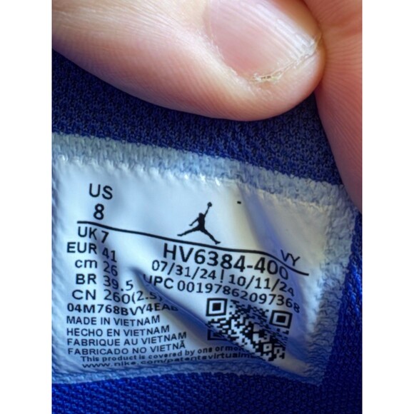 NEW Jordan Tatum 3 Blueprint Basketball Shoe, Size 8 - Picture 6 of 8